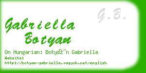 gabriella botyan business card